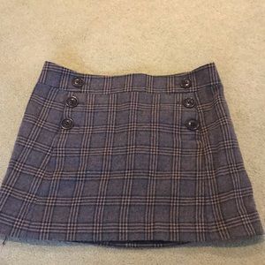 Vintage plaid buttoned skirt by the Gap